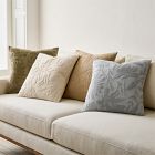 Textural Floral Pillow Cover