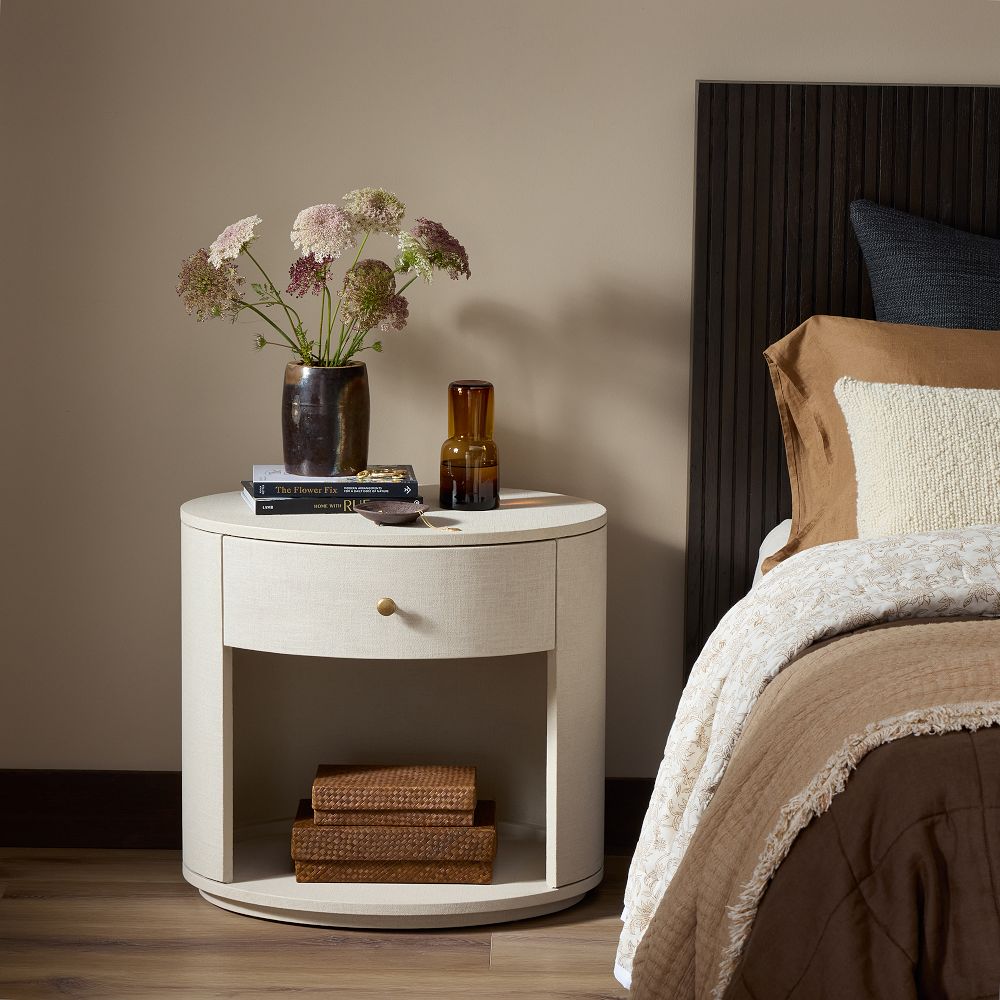 Sarafina Oval Open Shelf Nightstand 26