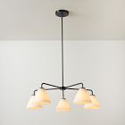 Sculptural 5-Light Cone Chandelier (35")