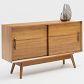 Video 1 for Mid-Century Narrow Media Console (48")