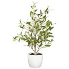 Faux Potted Tabletop Olive Tree - Set of 2