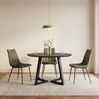 Sculptural Solid Wood Round Dining Table (47.5")