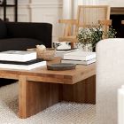 Coralie Solid Wood Rectangle Coffee Table (50")