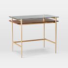 Mid-Century Art Display Mini Desk (36") &amp; Slope Office Chair Set