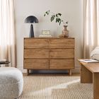 Anton Solid Wood Narrow 6-Drawer Dresser (48")