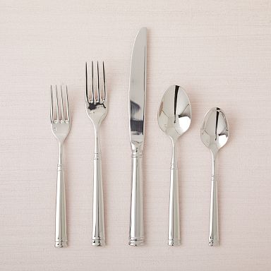 Bistro Mirrored Stainless Steel Flatware Sets