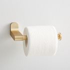 Mid-Century Contour Bathroom Hardware - Antique Brass