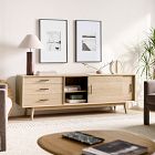 Modern Wood Column Table Lamp (25.5")