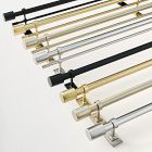 Oversized Adjustable Curtain Rod w/ Cylinder Finials