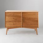 Mid-Century Console &amp; Hutch Set (40")