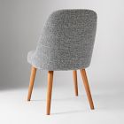 Mid-Century Upholstered Dining Chair - Wood Legs