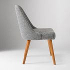 Mid-Century Upholstered Dining Chair - Wood Legs