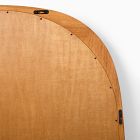 Mid-Century Asymmetrical Wood Floor Mirror