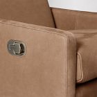 Crawford Leather Recliner &amp; Ottoman Set