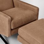 Crawford Leather Recliner &amp; Ottoman Set