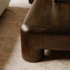Linden Solid Wood Square Coffee Table (50")