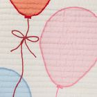 Pink Chicken Balloons Baby Quilt