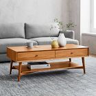 Mid-Century Storage Coffee Table (47.5")