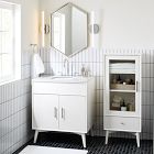 Metal Frame Hexagon Wall Mirror