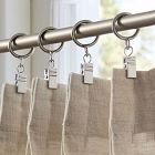 Cafe Clip Curtain Rings (Set of 7)