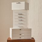 Mid-Century White Lacquer Jewelry Boxes