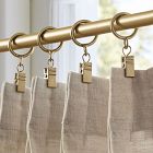 Cafe Clip Curtain Rings (Set of 7)