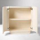 Solstice Painted Raffia Cabinet (28")