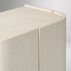 Solstice Painted Raffia Cabinet (28")