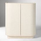 Solstice Painted Raffia Cabinet (28")