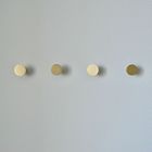 Modern Home by Bellver Brass Round Wall Hooks - Set of 4