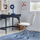 Scoop Upholstered Rolling Desk Chair