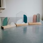 SZKLO Glass Modern Stained Glass Nativity Set