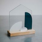 SZKLO Glass Modern Stained Glass Nativity Set