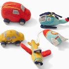 Felt Transportation Ornaments (Set of 5)