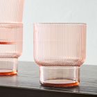 Fluted Acrylic Drinking Glasses